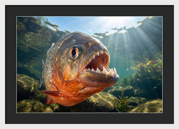 Piranha Closeup Encounter
