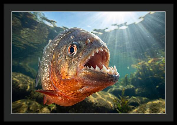 Piranha Closeup Encounter