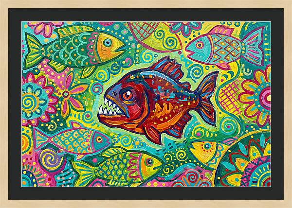 Piranha Folk Art