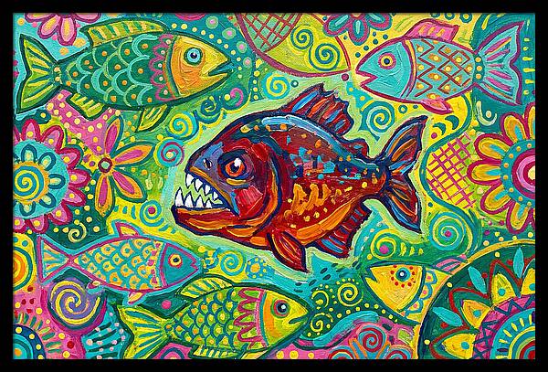Piranha Folk Art
