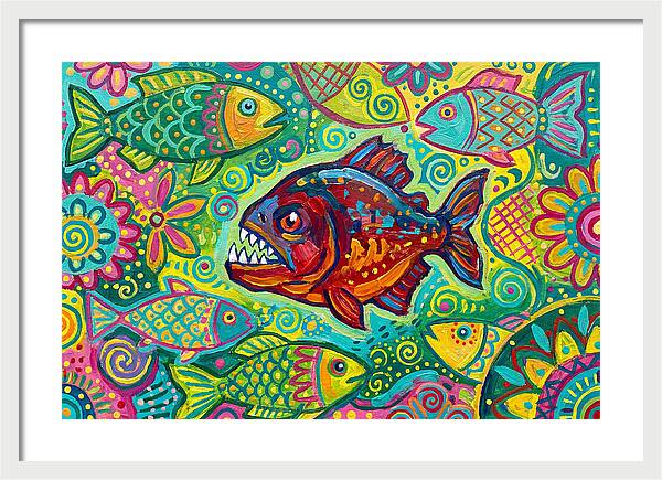 Piranha Folk Art