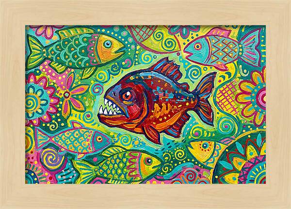 Piranha Folk Art