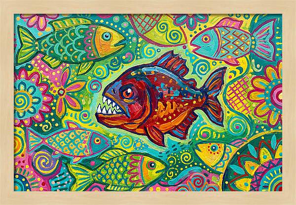 Piranha Folk Art