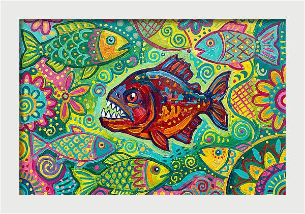 Piranha Folk Art