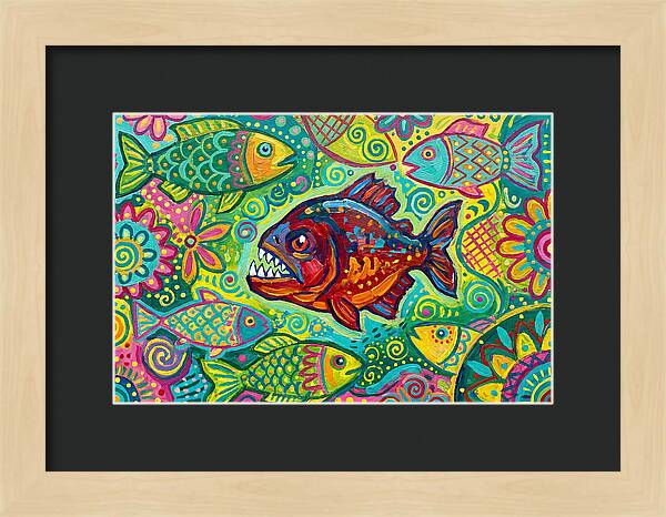 Piranha Folk Art