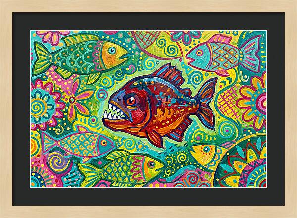 Piranha Folk Art