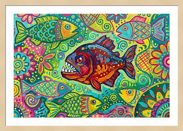 Piranha Folk Art