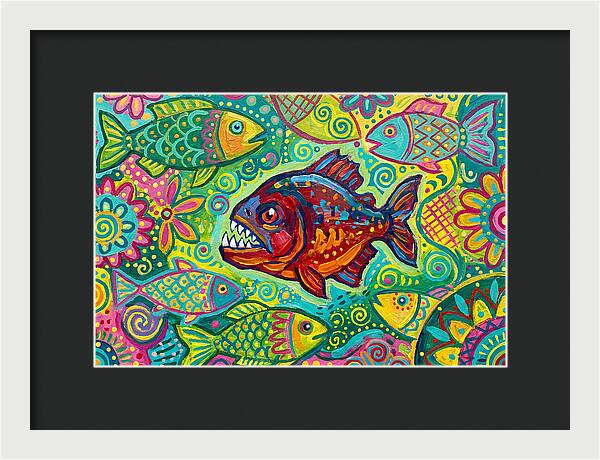 Piranha Folk Art