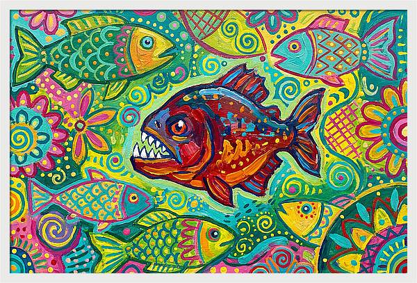 Piranha Folk Art