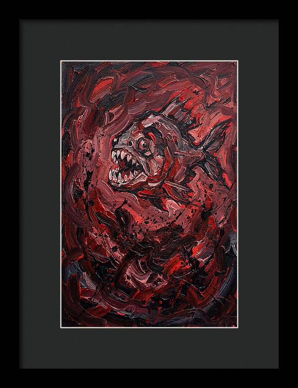 Piranha Fury In Expressionism
