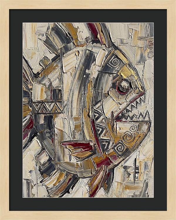 Piranha In Abstract Form