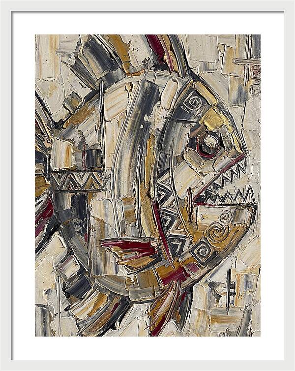 Piranha In Abstract Form