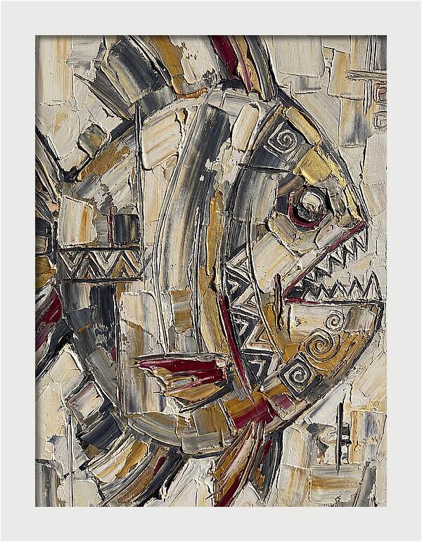 Piranha In Abstract Form