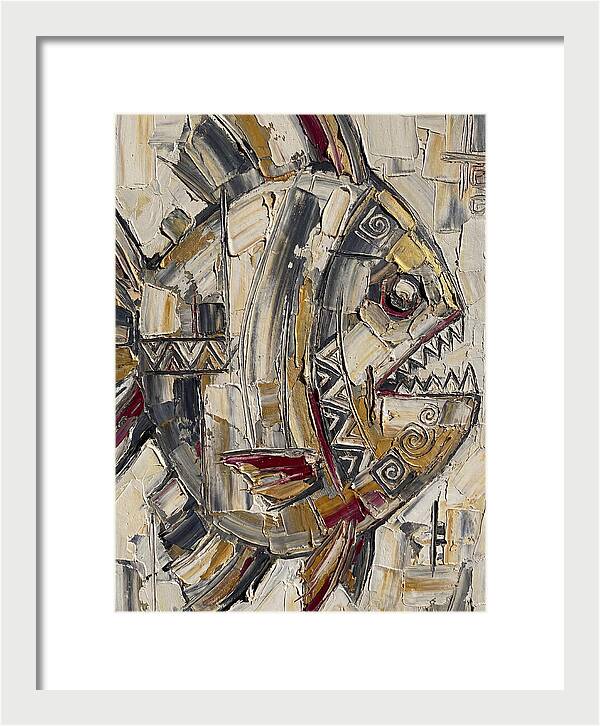 Piranha In Abstract Form