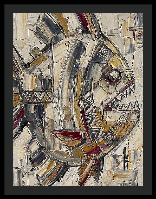 Piranha In Abstract Form