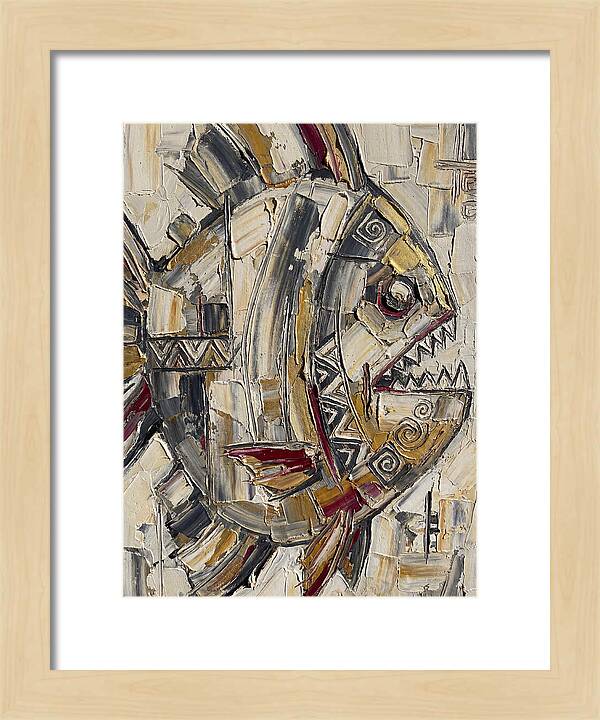 Piranha In Abstract Form