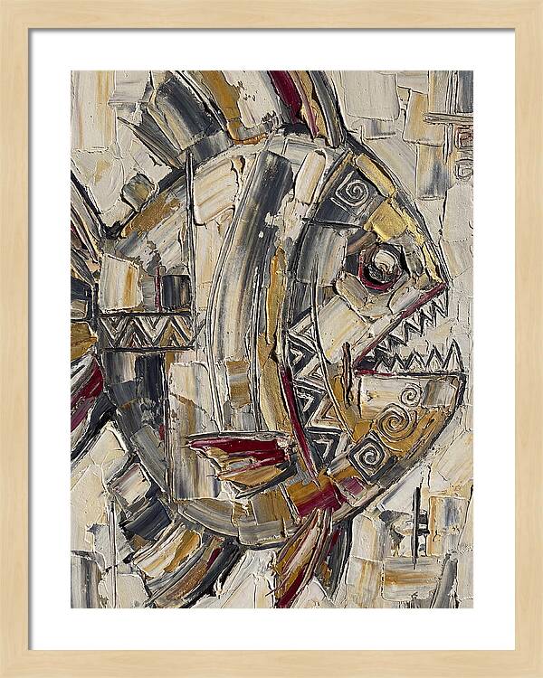 Piranha In Abstract Form