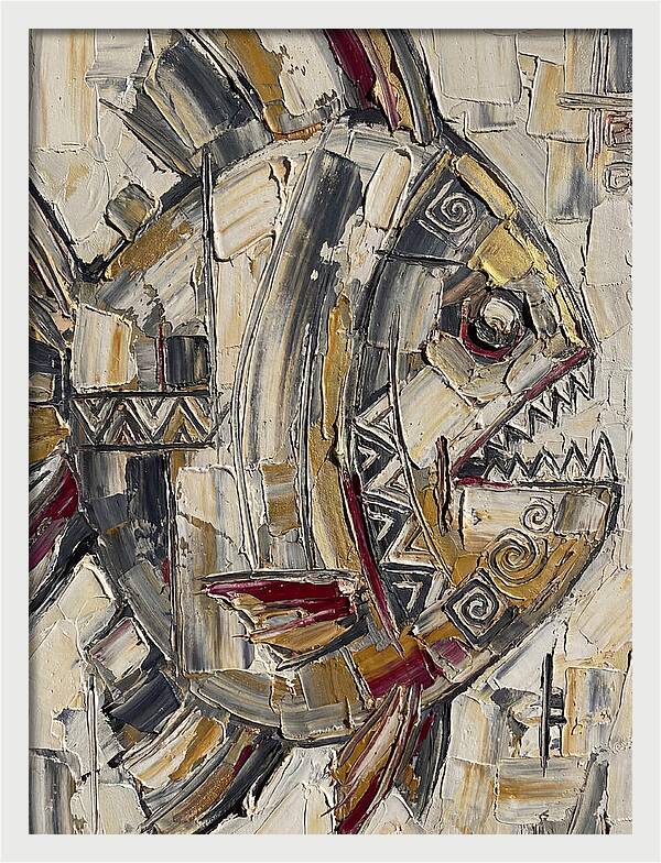 Piranha In Abstract Form