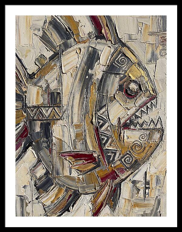 Piranha In Abstract Form