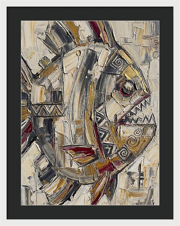 Piranha In Abstract Form