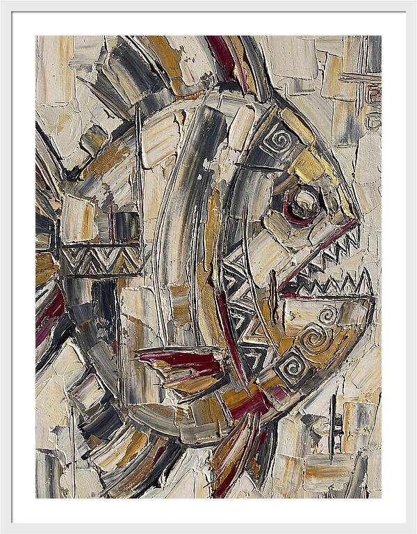 Piranha In Abstract Form