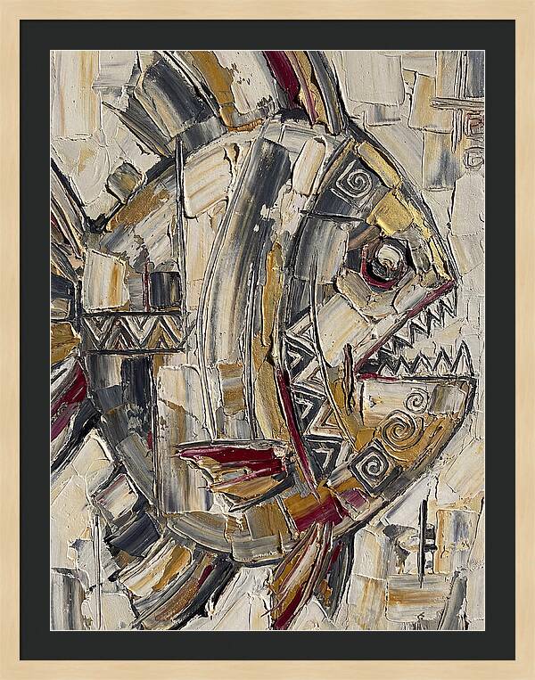 Piranha In Abstract Form