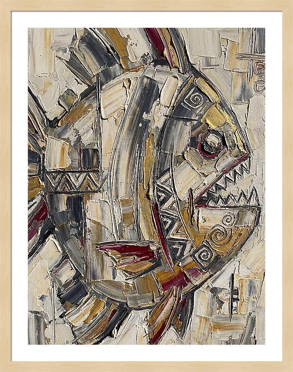 Piranha In Abstract Form