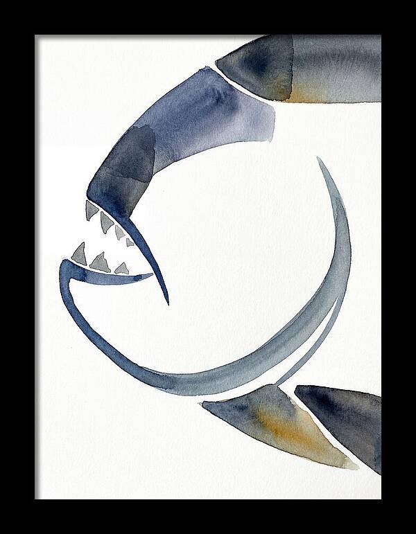 Piranha In Watercolor Style