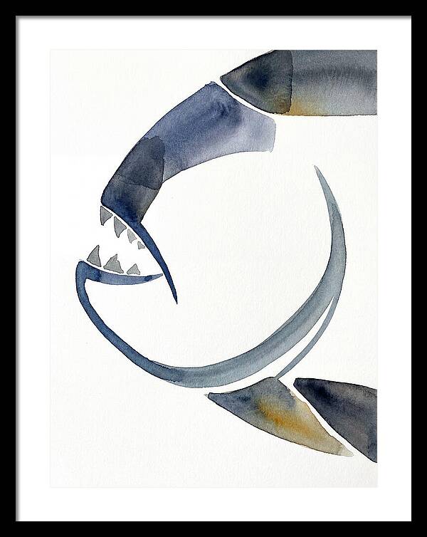 Piranha In Watercolor Style