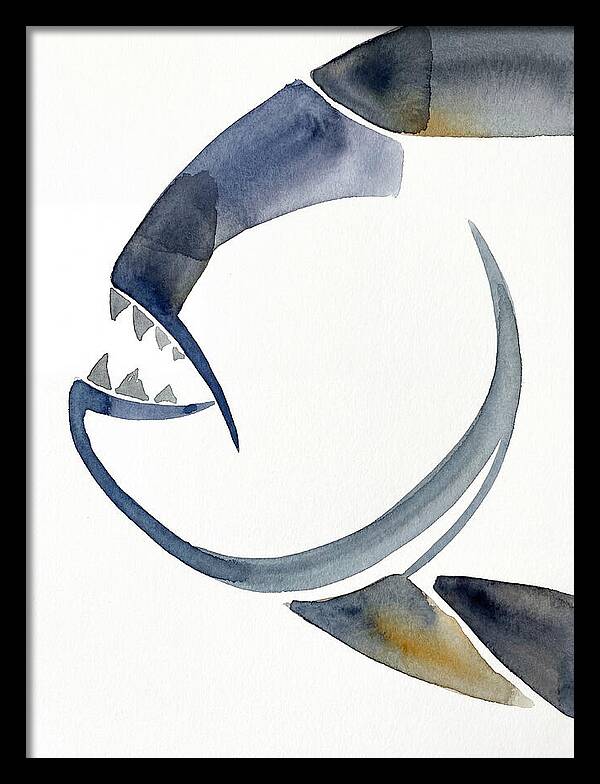 Piranha In Watercolor Style
