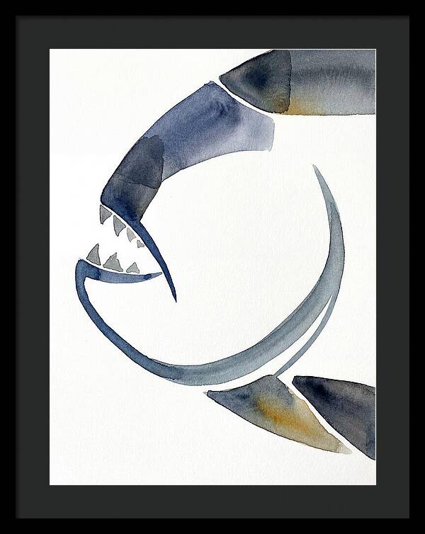 Piranha In Watercolor Style