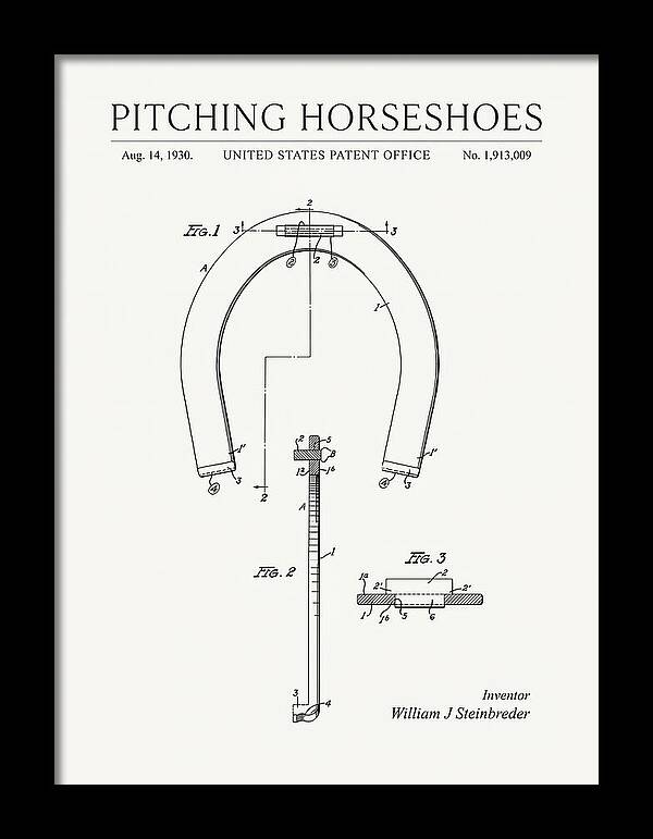 Pitching Horseshoes Minimalist Patent Us1913009a