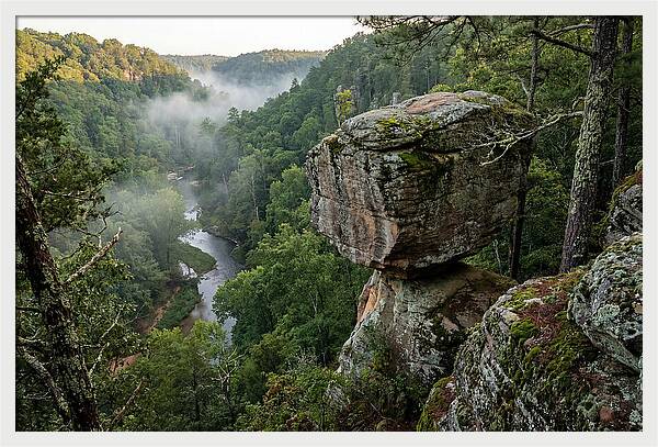 Pivot Rock Overlooking The Valley