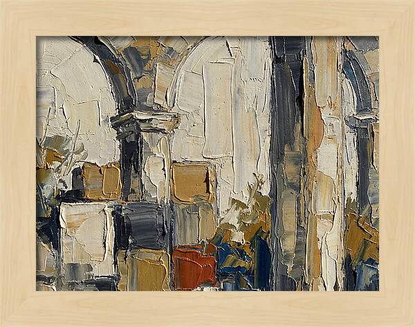 Plantation Ruins In Palette Knife