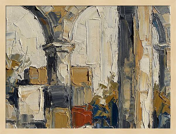 Plantation Ruins In Palette Knife