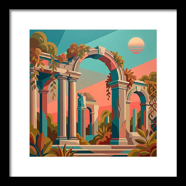 Plantation Ruins In Vibrant Hues