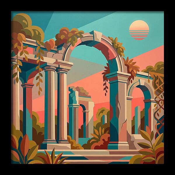 Plantation Ruins In Vibrant Hues