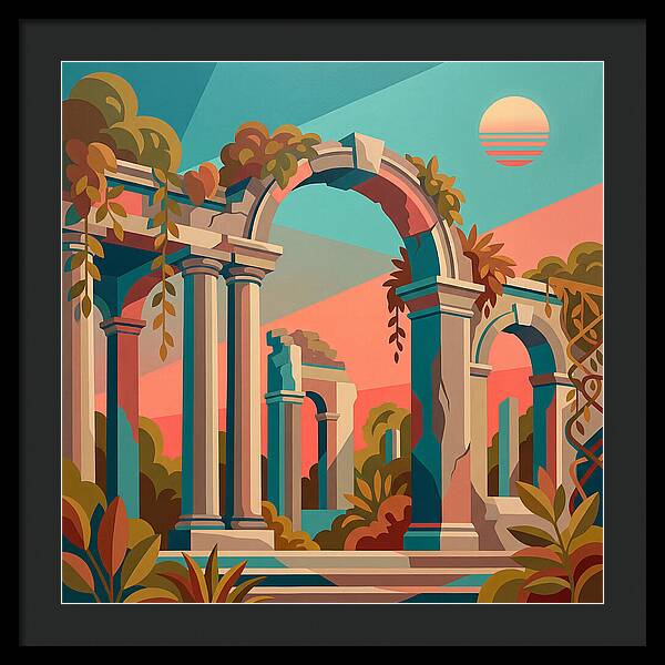 Plantation Ruins In Vibrant Hues