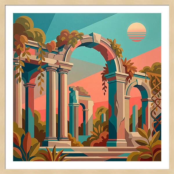 Plantation Ruins In Vibrant Hues