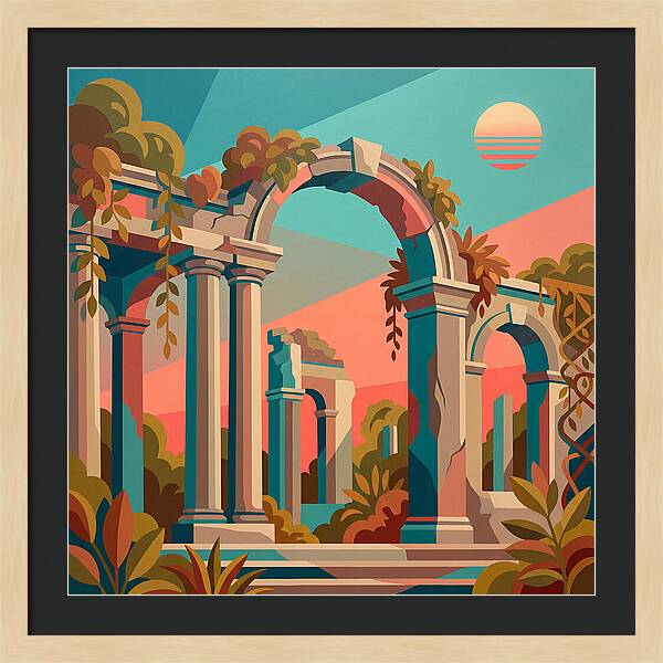 Plantation Ruins In Vibrant Hues