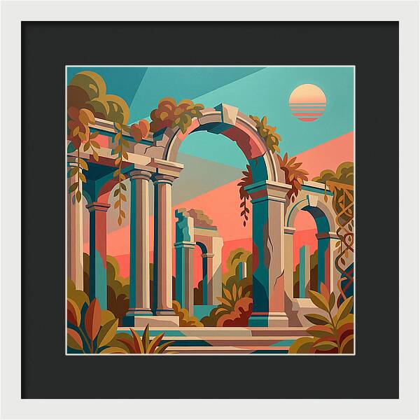 Plantation Ruins In Vibrant Hues