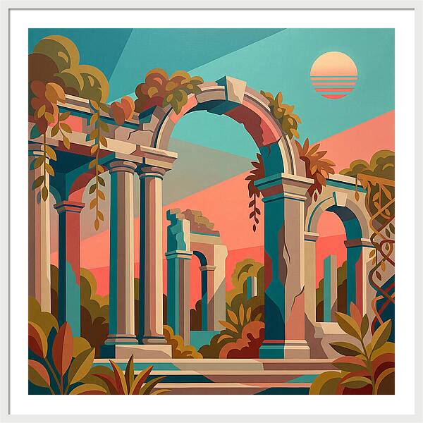 Plantation Ruins In Vibrant Hues