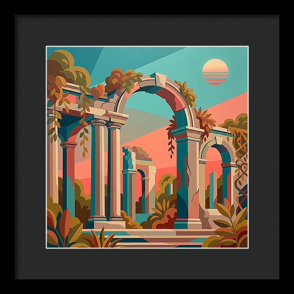 Plantation Ruins In Vibrant Hues