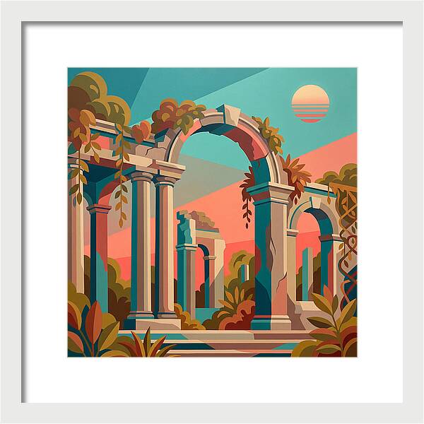 Plantation Ruins In Vibrant Hues