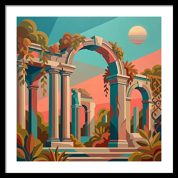 Plantation Ruins In Vibrant Hues