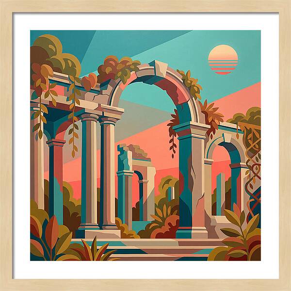 Plantation Ruins In Vibrant Hues