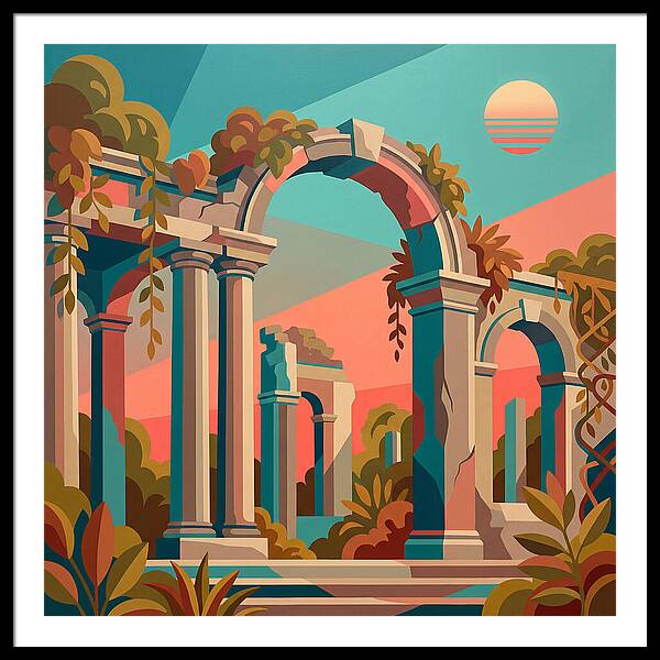 Plantation Ruins In Vibrant Hues