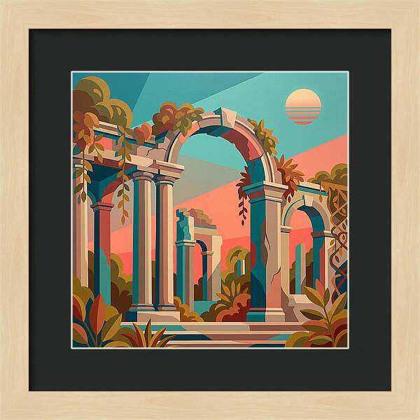Plantation Ruins In Vibrant Hues