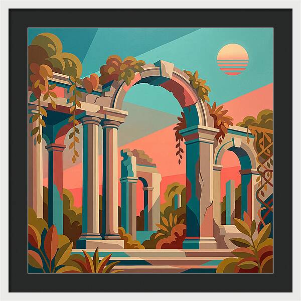 Plantation Ruins In Vibrant Hues