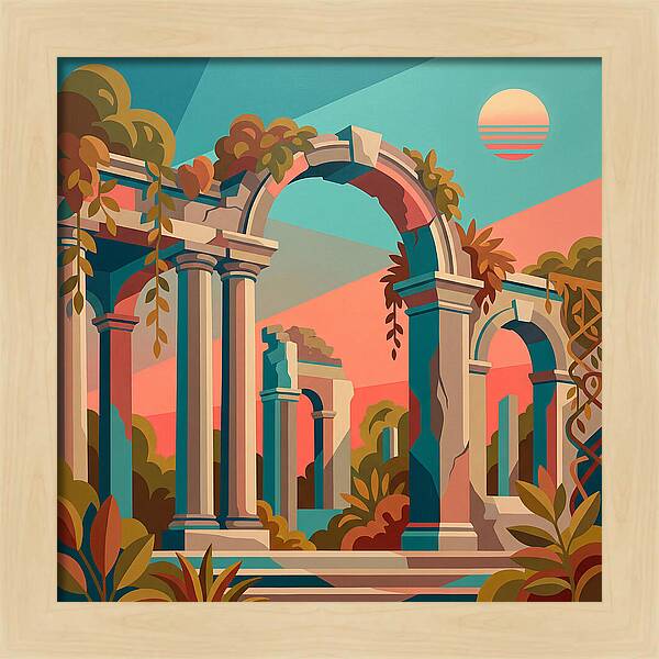 Plantation Ruins In Vibrant Hues
